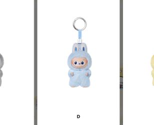 LABUBU PIN FOR LOVE "D" Vinyl Plush Pendant