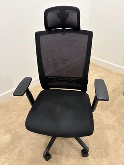 Black Mesh High-Back Office Chair