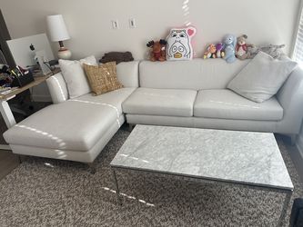 Room and Board gorgeous sectional sofa in ivory
