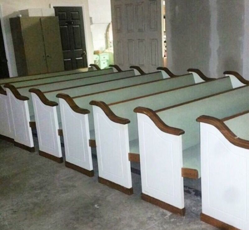 Church pew vintage