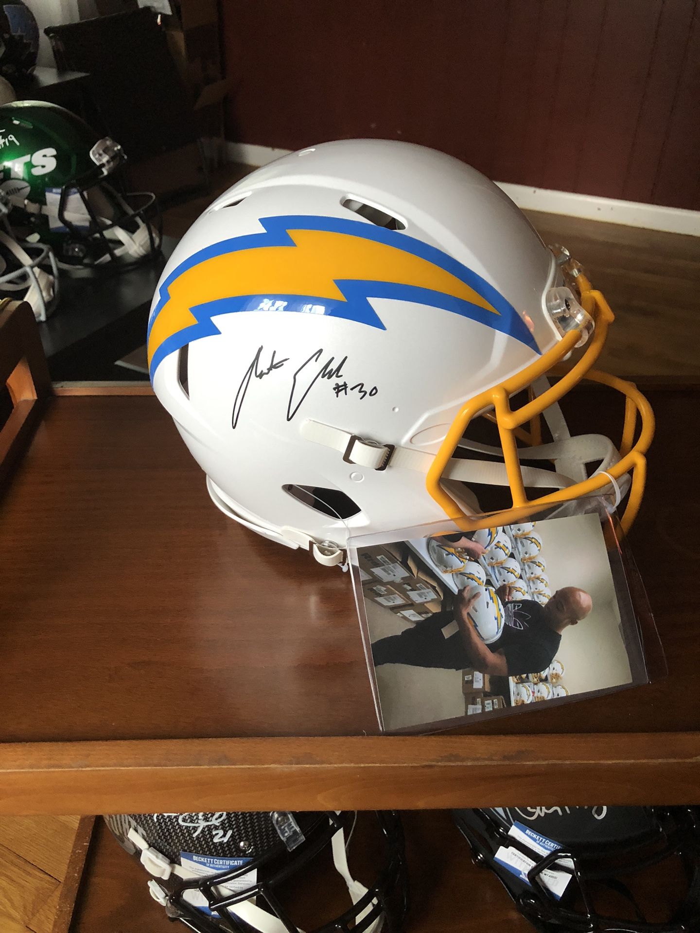 Austin Ekeler Authentic Helmet 