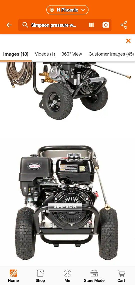 Simpson 4200 Professional Pressure Washer