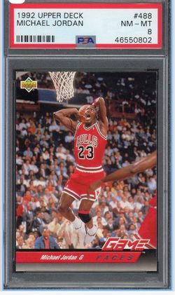 1992 Michael Jordan basketball card #488 PSA 8