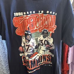 Retro Denver Broncos Hat & Shirt 