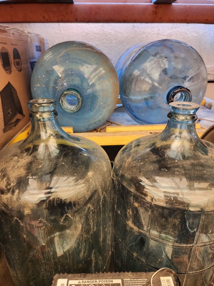 Glass Arrowhead And Sparkletts Water Bottle