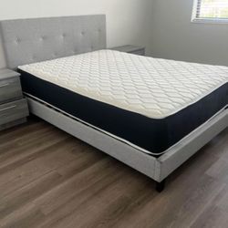 Bed Frame Full Size New And Full Regular Mattress New 