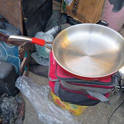 12.5” Stainless Steel Frying Pan – New