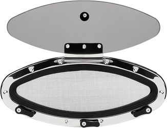 Fydun Oval Boat Porthole Window Tempered Glass Portlight Hatch for Ship Yacht