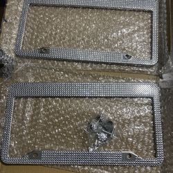 Diamond Rhinestone License Plate Frame