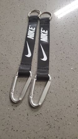 Nike lanyard keychain black white