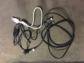 4ft, 2.5 ft and 1ft micro usb cables