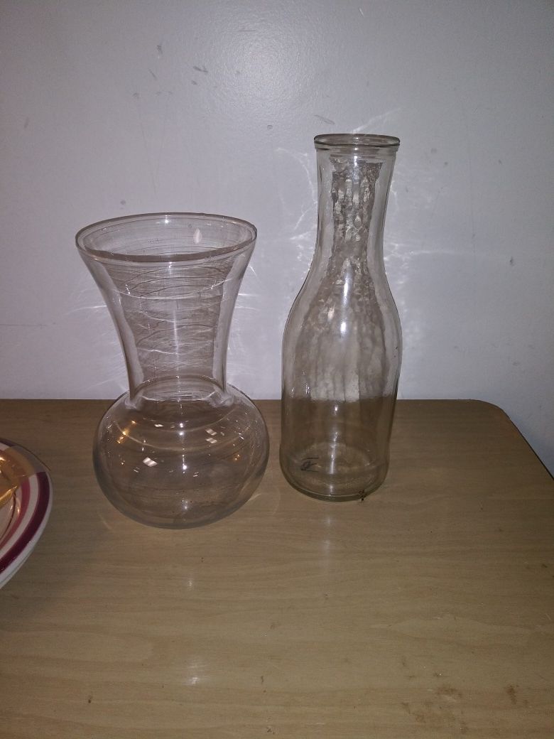 Household glass vases home decor