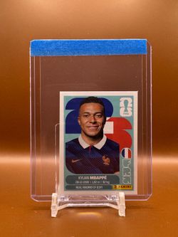 2026 Panini World Cup Kylian Mbappe Stickers (White and Blue border)
