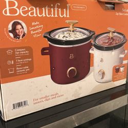 2 Small Crock Pots 
