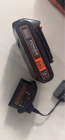 Black+Decker 20V 1.5Ah Battery and Charger