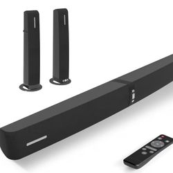 Assistrust Sound Bar for Smart TV,90W Soundbar with Bluetooth/ARC/Optical/AUX Connect, Auto Volume Boost, 3 Customizable Equalizer Modes