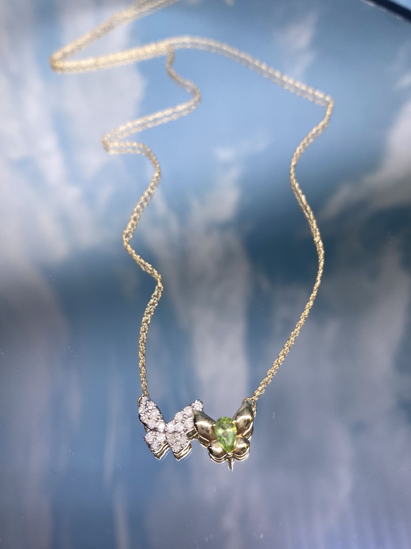 14k Butterfly Necklace