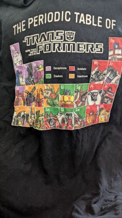 Transformers Periodic Table Graphic T-Shirt