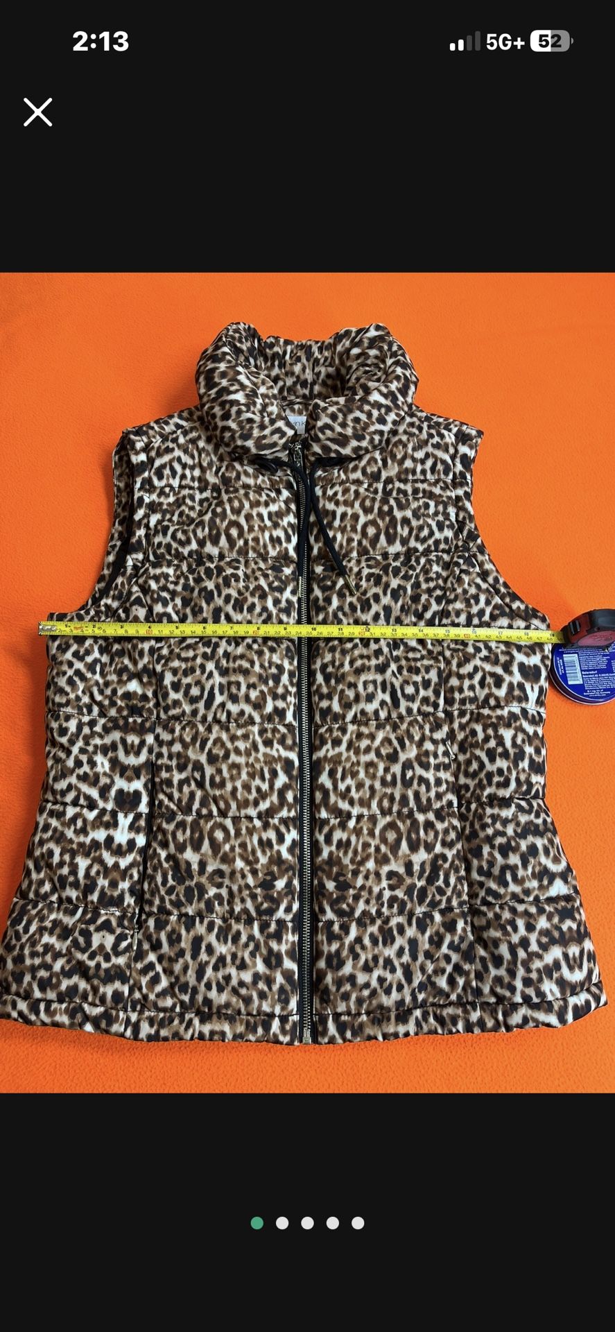 ✅Calvin Klein Puffer Vest Gold Zip