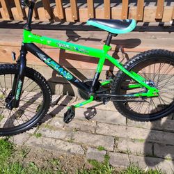 Stealth Upland Boy's 20" Fluorescent Green BMX Bike