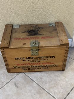 Vintage Winchester Wooden Small Arms Box