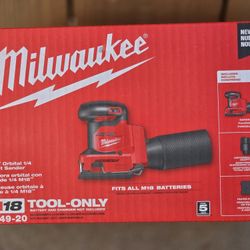 Milwaukee M18 18V Cordless 1/4" Sheet Sander (Tool‑Only)