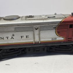 Vintage Lionel 220 Santa Fe Diesel BLT 8-57 Kids Toy Kids Toy Train Collectible Man Cave Railroad 