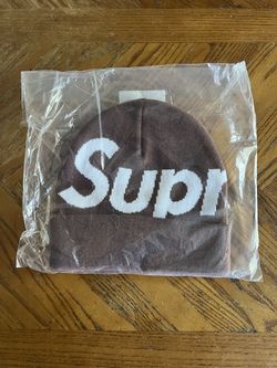 Supreme Big Logo Beanie (FW25) Brown