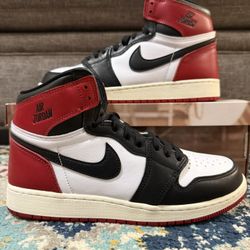 Size 7Y/8.5W - Nike Air Jordan 1 Retro High OG GS “Black Toe Reimagined”