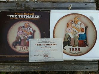1980 Norman Rockwell toymaker plate