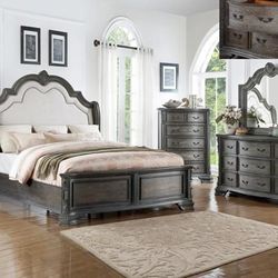 Queen Bed Frame  Dresser   Mirror One Nightstand  Free Local Delivery