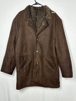 #2644 vintage leather mens jacket Made by PIEL Juan Pina size 52