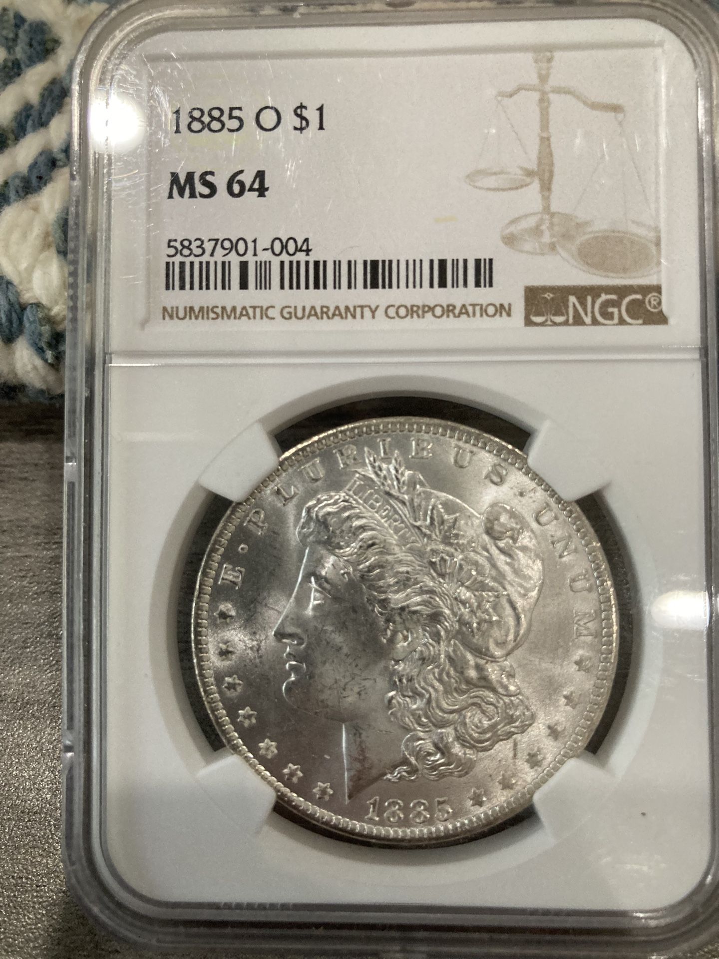 1885 O Morgan Silver Dollar Ngc Ms64