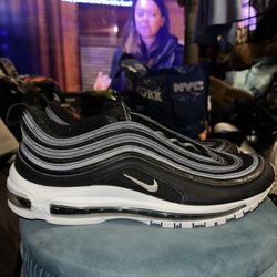 Nike Men's Size 13 Air Max 97 Black White Panda Shoes 921826-001 Pre Owned