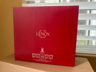 Lenox Holiday Decal 5-Piece Whiskey Set