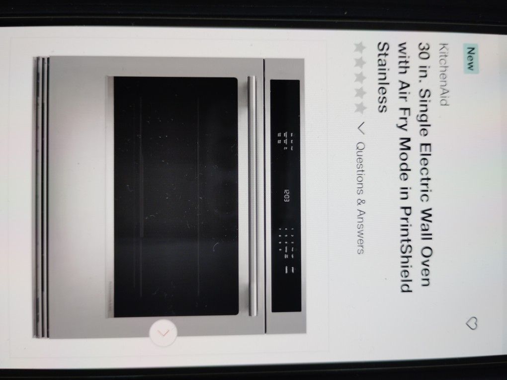 Brand New KitchenAid Stainless 30-in Wall Oven Original Warranty