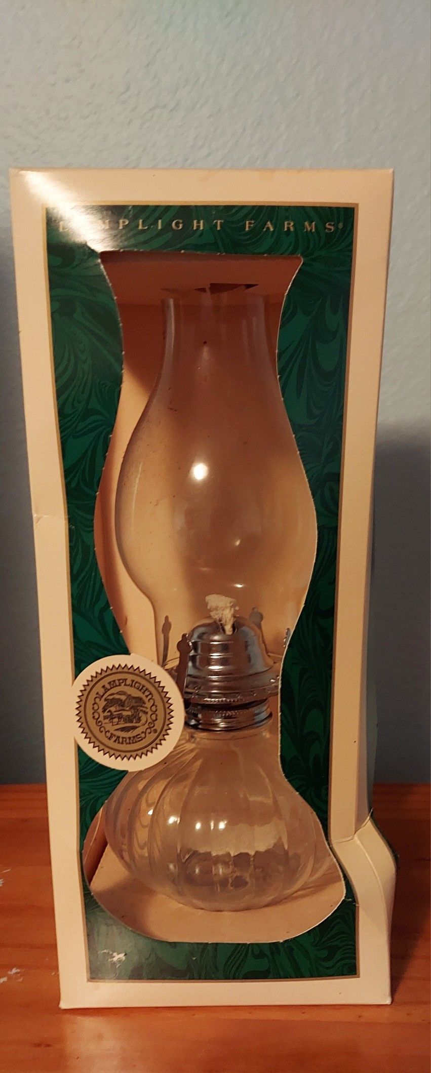 Vintage Lamplight Farms Oil Lamp