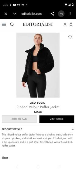 Alo New never worn coat