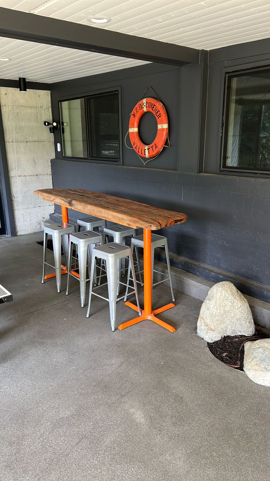 Driftwood Bar Table And Stools