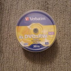 Verbatim DVD RW 30 Pack 4.7gb 120 min