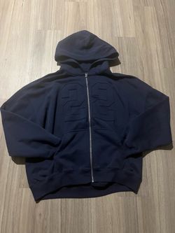 Hollister blue zip up