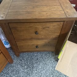 Wood Night Stand 