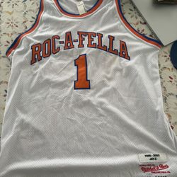 Shawn Carter Jay Z Roc-A-Fella Headgear Classics Jersey New York Knicks Size XL