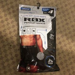 NWT RBX ultra soft performance boxer briefs 4 pack size M