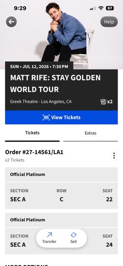 Matt Rife Show @ Greek Theater, Sunday, July 12