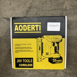 Cordless Brad Nail Gun 20V (Battery Powered Nailer, Brand New)