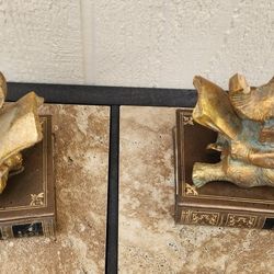 Vintage Elephant Bookends( See Description) 