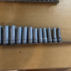Snap On Deep Socket 3/8 Dr Set Metric