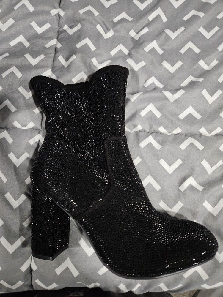 Torrid Sequined Black Boots