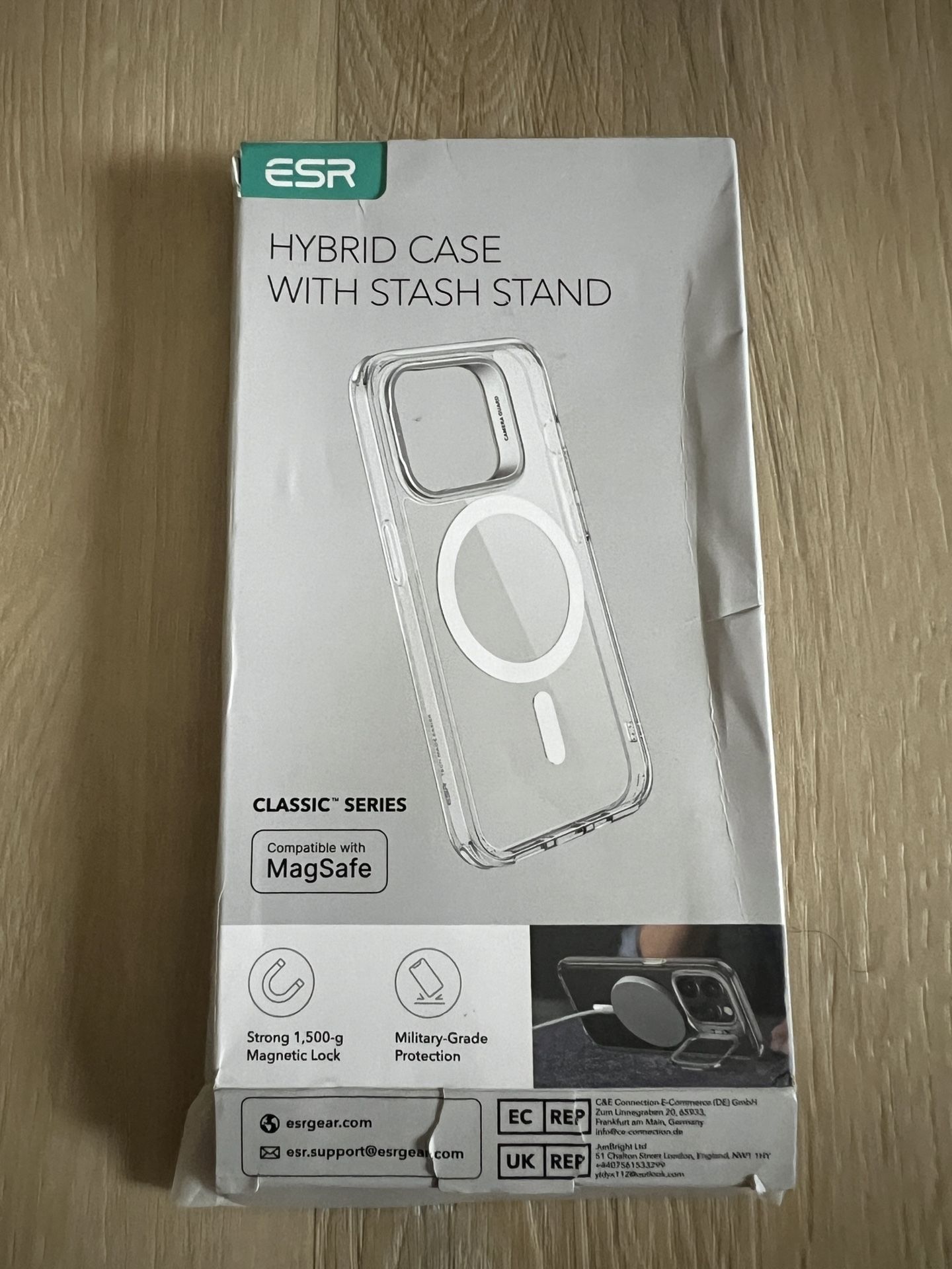 Magnetic Case for iPhone 14 Pro Max with Kicstand, Compatible with Magsafe, Built-in Camera Stash Sostd